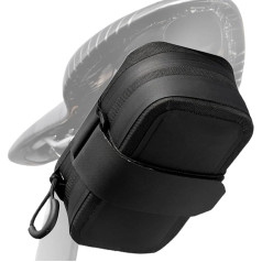 Generisch Bicycle Seat Packs, Saddle Bag for E-Bike, Strap-On Saddle Bag, Seat Bag, Bicycle Bag, 0.8 L Saddle Bag for Buckling, Water-Repellent Wedge Pack Saddle Bag for the Back Seat