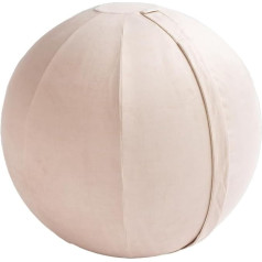 byAlex Ergonomic Seat Ball with Cover - 65 cm Yoga Ball for the Office - Fintess Ball as Office Chair or Balance Stool - Oatmeal Latte