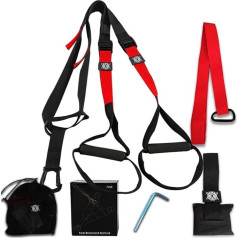 TQQEPOOL All-in-One Suspension Training System, for Strength Training, Cardio, Cross Training and Strength Training, Full Body Training for Home, Travel and Outdoors