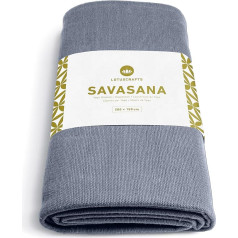 Lotuscrafts Savasana Cotton Yoga Blanket [200 x 150 cm] – Meditation Blanket – Durable and Long-Lasting 100% Cotton – Yoga Blanket for End Relaxation