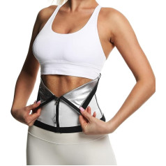 Vigorix Waist Trainer for Women Waist Trainer Corset Abdominal Weight Loss Sweatband Zipper Waist Trainer