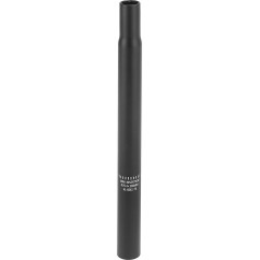 X AUTOHAUX Black Aluminium Alloy Bike Seatpost without Scale 25.4 x 300mm