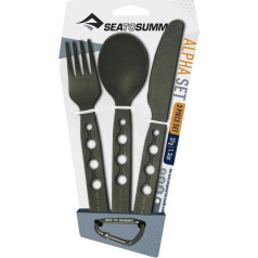 Sea To Summit Alpha 37g Aluminium Cutlery Set (3 Pieces)