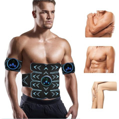 Erysin Abdominal Belt ABS Stimulator Abdominal Training Belt Workout Portable Fitness Equipment for Home Waist Trimmer for Men Women Blue Blue Medium, blue