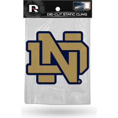 Rico NCAA Shape Cut Static Aufkleber, Unisex-Erwachsene, weiß, 5