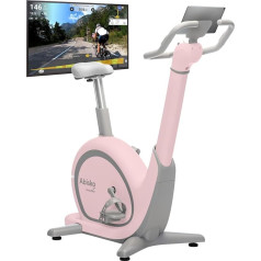 Skandika Ergometer Abisko World First | Premium EMS Resistance, Smart Exercise Bike App Control, Automatic Handlebar & Saddle Adjustment, 36 Resistance Levels | Bicycle Home Trainer for Home