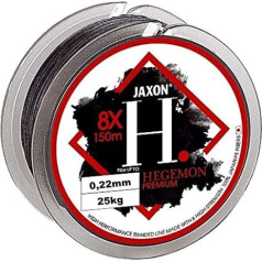 Jaxon HEGEMON Braided Catfish Line 150 m (0.22 mm / 25 kg / Dark Grey)