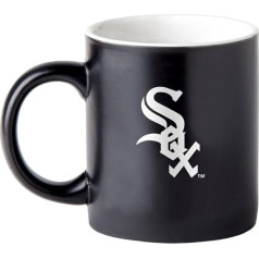 Boelter Brands Two Tone Matte Black Coffee Mug MLB Team Logo with Inner Team Color (Chicago White Sox)