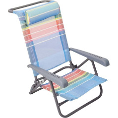 Homecall Folding Beach Chair 7 Way Adjustable (Rainbow)