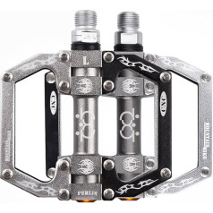 Spfaszeiv Bicycle Pedal Aluminium Bike Pedals Cycling/Road Mountain MTB/BMX with Super Bearings Pedals Light Stable Sealed Bearing Flat Anti Slip Pedal for 9/16 Inch
