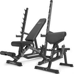 Marbo Sport MS6_2.0 Set | Double-Sided Bench + Adjustable Dumbbell Rack + Scott Bench | Bars and Weights 83/113 kg to Choose From | Made in EU