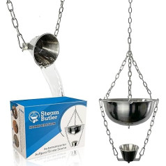 Original Steam Butler Home – Automatic Infusion for the Sauna/Home Sauna/Garden Sauna – Material: Stainless Steel – Continuously Adjustable Intensity