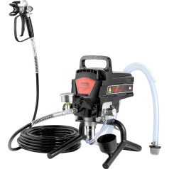 VEVOR Portable Airless Paint Sprayer, 950W, 3000psi, High Efficiency Electric Sprayer, Paint Sprayers, Spray Painting Machine, High Pressure Airless Paint Spray System with 15m Hose Length