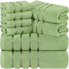Utopia Towels - Cotton Towel Set - 2 Bath Towels, 2 Hand Towels and 4 Washcloths - 600 g/m²
