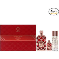 Amber Rouge by Orientica for Women - 4 Piece Gift Set 2.7oz EDP Spray, 7.5ml EDP Spray, 2 x 10ml EDP Spray