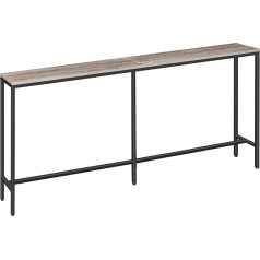 MAHANCRIS 180 cm Console Table, Narrow Table, Long Entrance Table, Hallway Table, Side Table, Small Exhibition Table, Sofa Table for Hallway, Living Room, Grey, ACTHG18001Z