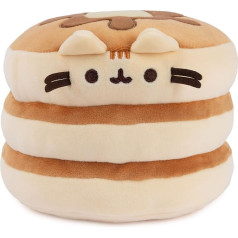 GUND Pusheen The Cat Pancake Squisheen Plush Toy, Squishy Toy Stuffed Toy from 8 Years, Brown, 15.2 cm