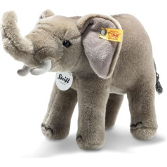 Steiff Cuddly Toy Zambu Elephant, Cute Stuffed Toy with Plastic Eyes, Children, Boys & Girls, Plush Toy 23 cm, Brown, 064999