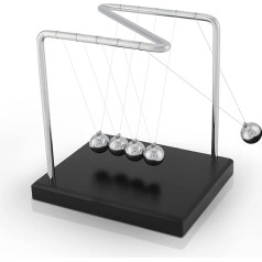 Pilipane Newtons Cradle Balance Balls, Newton Pendulum, Z-shaped Balls, Newtons Cradle, Science Physics Learning Accessories for Children and Adults, Office Desk Decoration