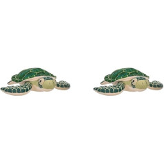 Wild Republic 20720 10894 22460 Plush Turtle, Cuddlekins Cuddly Toy, Plush Toy, 20 cm, Green (Pack of 2)