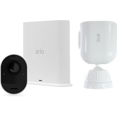 Arlo Ultra Smart Home Surveillance Camera Set of 1 and Bracket Bundle White