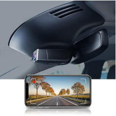 Fitcamx Dash Cam Compatible with Volvo XC90/ XC90 Recharge/ XC90 Hybrid 2016-2022, 4K Car Recorder, UHD 2160P Video WiFi Car Camera, Collision Detection, OEM Look, G Sensor, Night Vision, with 64GB