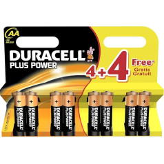 Duracell DUR018105 Plus Power AA Batterien (8 Stück)