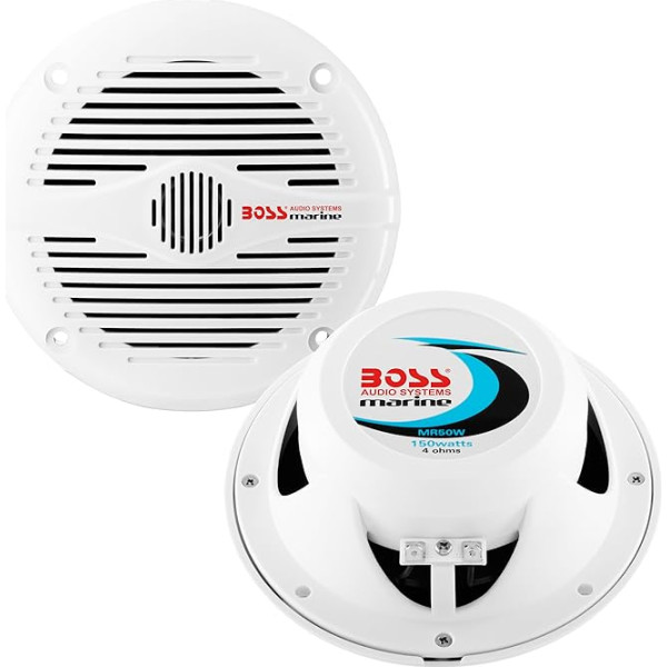 BOSS Audio MR50W Marine Serie 150 W 2 Wege Lautsprecher