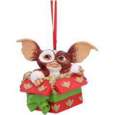 Nemesis Now Gremlins Gizmo 10cm Resin Hanging Ornament, Officially Licensed Gremlins Gremlins Christmas Ornament, Cast from Finest Resin Hand Painted