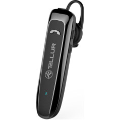 TELLUR VOX 95 Headset Bluetooth Mobile Phone Headset for Mobile Phones USB C, 20 Hours Talk Time, BT v5.3, Multipoint Two Connected Devices, 360° Rotation for Right or Left Ear, iPhone/Android/Windows