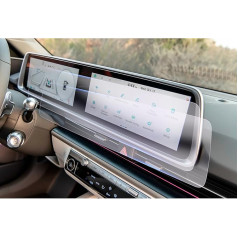 GAFAT [Pack of 2] Compatible with Hyundai Ioniq 6 2023 2024 2025 Navigation + Virtual Cockpit Protective Film, Nano Screen Protector for Ioniq 6 Touch Screen, Shockproof, 6H Anti-Scratch