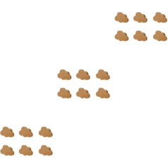 BOKIOESDE Set of 3 Wooden Pull Handles, Versatile Style, Wide Application, Easy to Install, Wooden Cabinet Knobs, Set of Screws, Stylish Cartoon Cloud, Cloud 3 Set