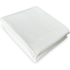 5 Metres White Heavy Cotton Canvas Fabric Sold by the Metre 10.6oz 360gsm