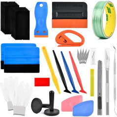 Pack of 35 Car Film Squeegee for Film Window Film Film Film Car Wrapping Tool Tool Adhesive Film Felt Squeegee for Tint Film Car, Multifunctional Car Advertising and Home Decoration Tools