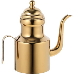 Cabilock Oil Dispenser Vinegar Dispenser Stainless Steel Oil Can Olive Oil Bottle Kitchen Jug Oil Container Soy Sauce Bottle with Handle Stainless Steel Oil Pot Dispenser for Home Restaurant Gold 11