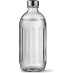 Aarke Glass Bottle [Only Compatible with Carbonator PRO] for Carbonator Pro, Dishwasher Safe, with Stainless Steel Details