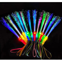 Senhui 30 Glow Sticks Party Supplies, 3 Modes Colour Flashing LED Light Sticks Glow in the Darkness Stick Party Supplies