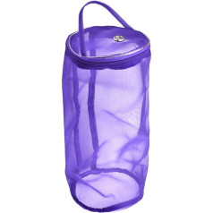 SUPVOX Knitting Yarn Storage Bag Mesh Wool Organizer Tote Bag Yarn Holder Large Purple
