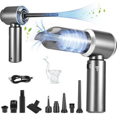 Handheld Vacuum Cleaner Battery Wireless, 15000Pa Car Vacuum Cleaner Strong, 4-in-1 Mini Car Vacuum Cleaner with Dust Blower Vacuum Pump, Rechargeable Hand Vacuum Cleaner for Pet Hair Cleaning