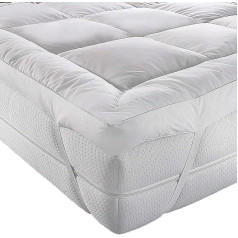 AR'S HOTEL QUALITY(Microlite) MICRO FIBER MATTRESS TOPPER THICK 5 CM, BOX STITCHED,IN ALL SIZES,ANTI ALLERGENIC (Small Double)