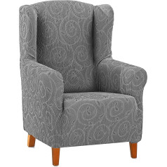 Martina Home Relaxing Armchair Cover Grey Earmuffs