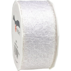 Präsent C.E. 40 mm - 20 m Pattberg Ribbon Lace/ Organza, White