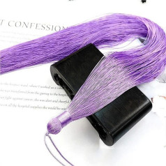 1 x 50cm Polyester Silk Beads Tassel Fringe Tassel Trim Trim DIY Jewelry Jewelry Embellishment Curtain Accessories 1Pc 13 Light Purple
