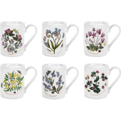 Botanic Garden Set of 6 Coffee Mugs 10oz