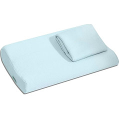 bonmedico Magic Pillow Ergonomic Head Pillow Ideal for Women or Children with Free Cover (40 x 26 x 8/6 cm)