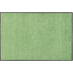 wash+dry Lime Lagoon Door Mat, 60 x 90 cm, Washable for Indoor and Outdoor Use, Green