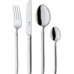 Paul Wirths Bali Cutlery Set for 6 People, Pure and Expressive, Stylish Design Line, High-Quality Cutlery Made of Polished 18/10 Stainless Steel, Dishwasher Safe, Cutlery Set 30-Piece