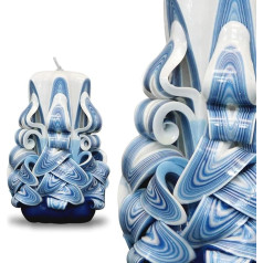 Handmade Design Candle, Odourless Decorative Candle 60 x 130 mm, 50 Hours Long Burning Cylindrical Candle, Smokeless Cotton Wicks, Ideal Home Decoration and Versatile Gift