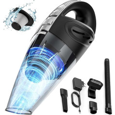 Mano Vacuum Cleaner 120W Vacuum Cleaner Mano Sin Cable Mini Vacuum Cleaner Portátile Reusable for Mano Inalámbrica Vacuum Cleaner for Coche Potente Con Filtros and Accessories Para DoméSticas Coche