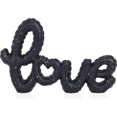 DOVDOV Love Statues and Sculptures Black Home Decorations Modern Art Love Letters Decoration for Living Room Coffee Table Engagement Party Decoration